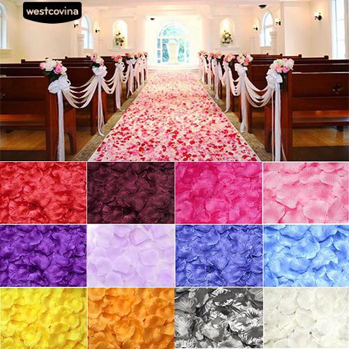 Set 100 cánh hoa hồng giả chuyên dụng trang trí tiệc cưới