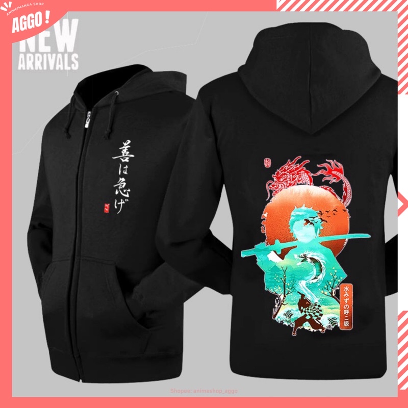 Áo khoác dài tay Anime Demon Slayer - Kimetsu No Yaiba nam nữ đủ size cực chất