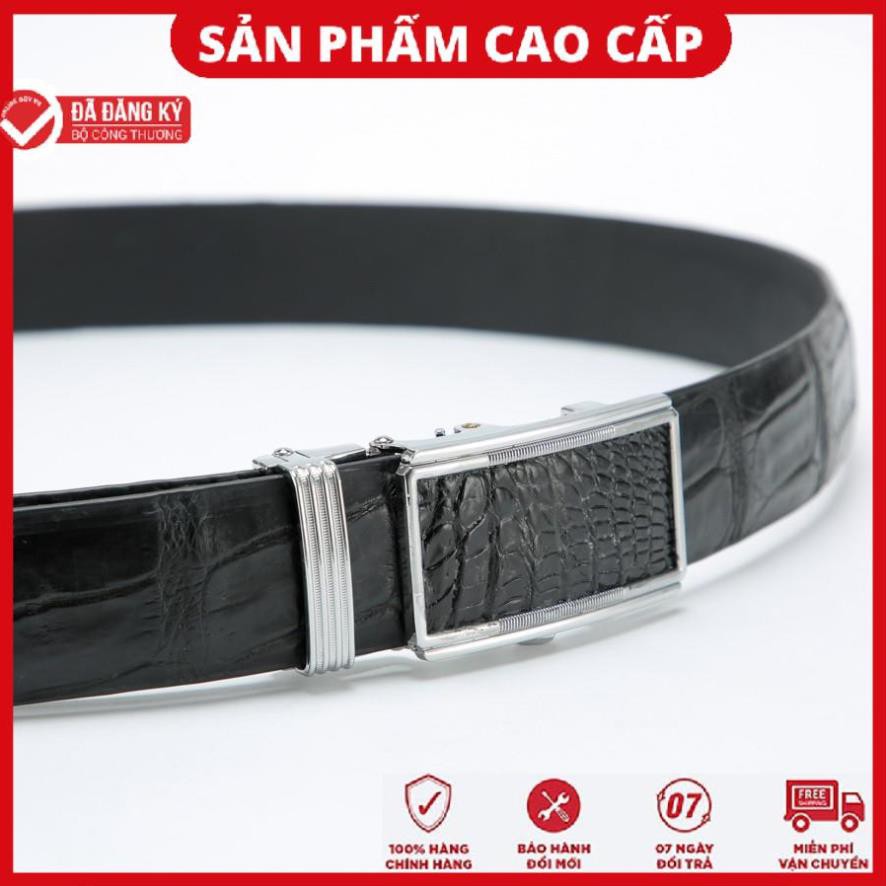 Thắt Lưng Nam Da Cá Sấu 4U Lịch Lãm T125