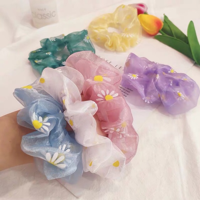 Cột tóc scrunchies Dây buộc tóc - Maben