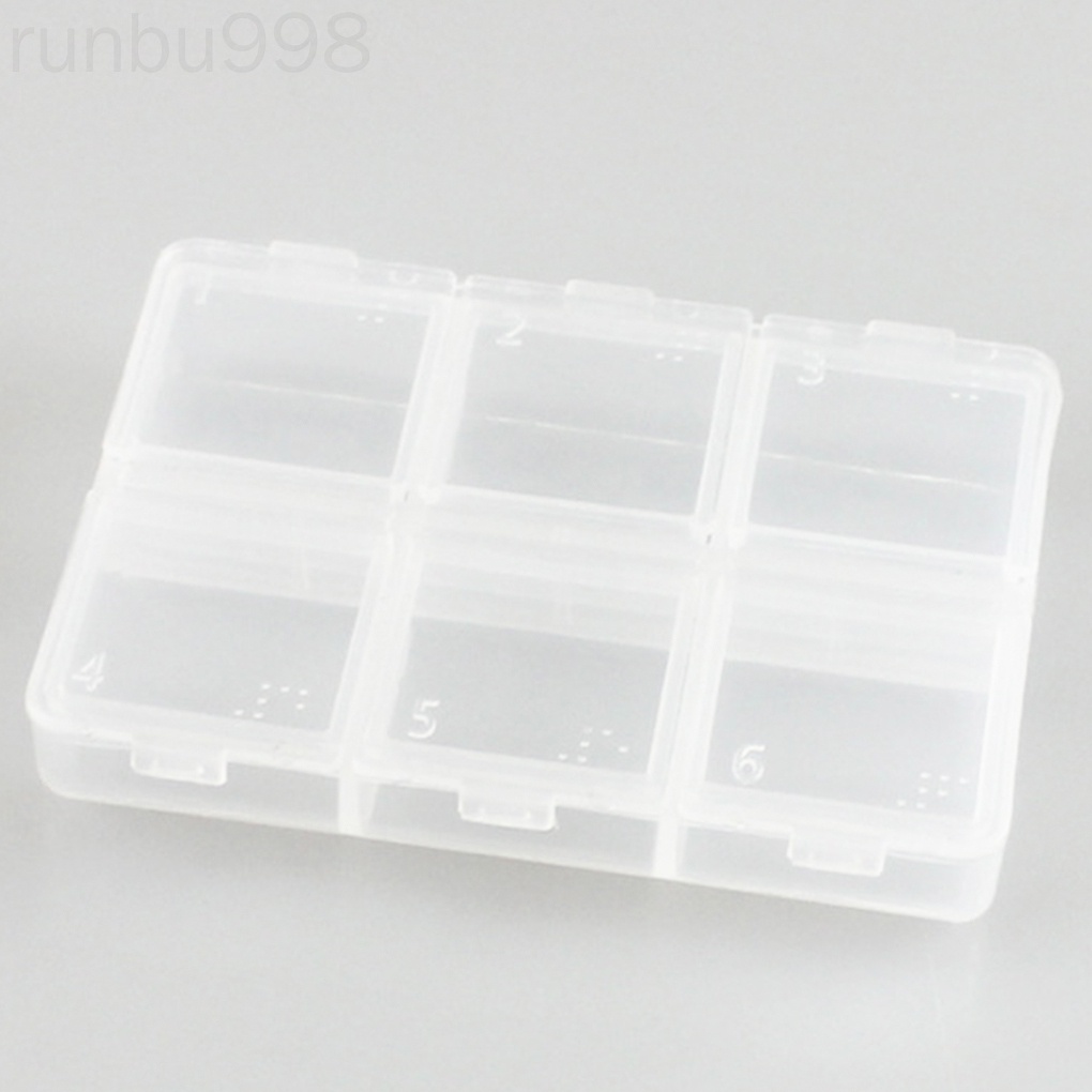 Hộp đựng thuốc 6 ngăn bằng nhựa