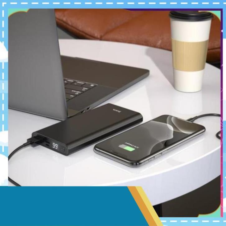 Pin sạc dự phòng Hoco 10000mAh J68  Màn hình kỹ thuật số LED Resourceful Cao cấp bh 12 tháng
