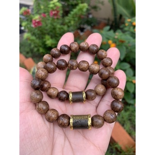 Vòng tay trầm hương thơm dịu mix lu thống trầm indonesia|Size 10li - 13li| phong thuỷ may mắn cho người đeo