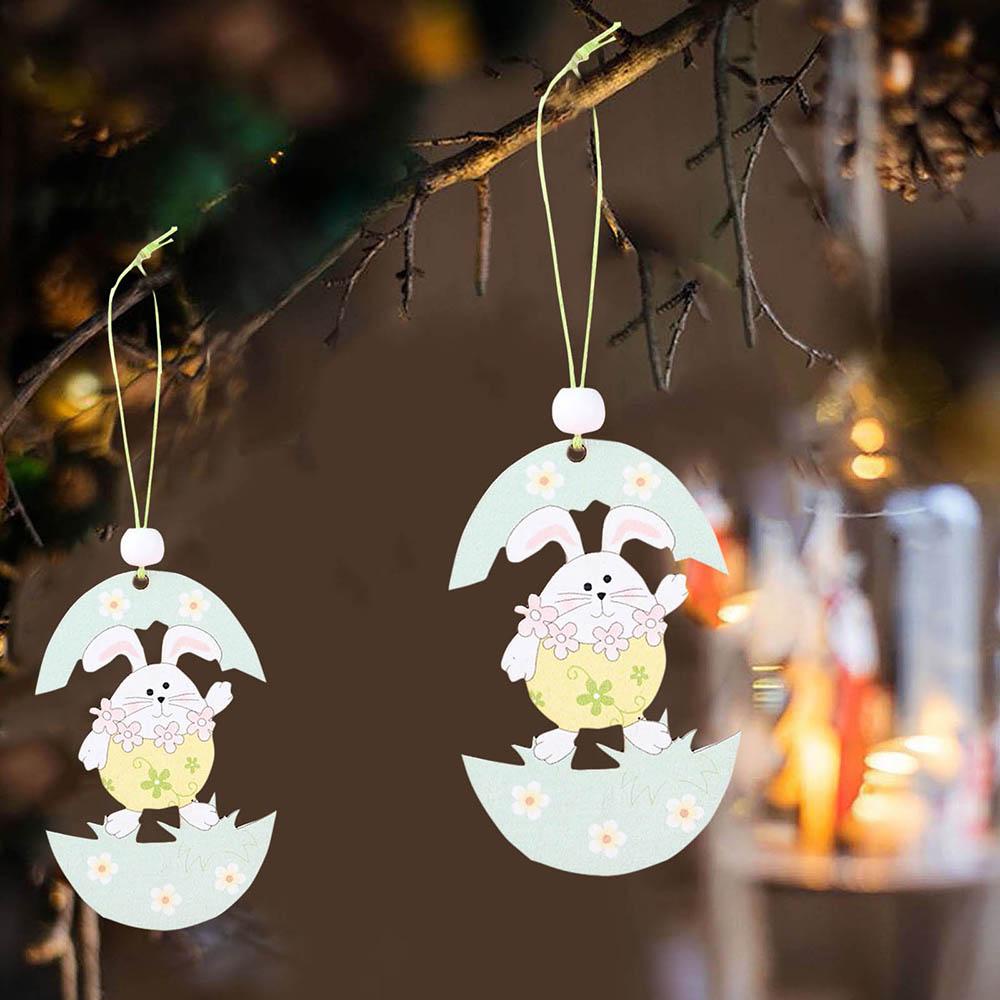 GOGOUP Phụ Kiện Treo Trang Trí Hình Thỏ Phục Sinh DIY