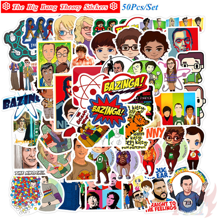 ❉ The Big Bang Theory - Series 03 CBS TV Shows TBBT Sheldon Cooper Stickers ❉ 50Pcs/Set DIY Fashion Mixed Doodle Decals Stickers