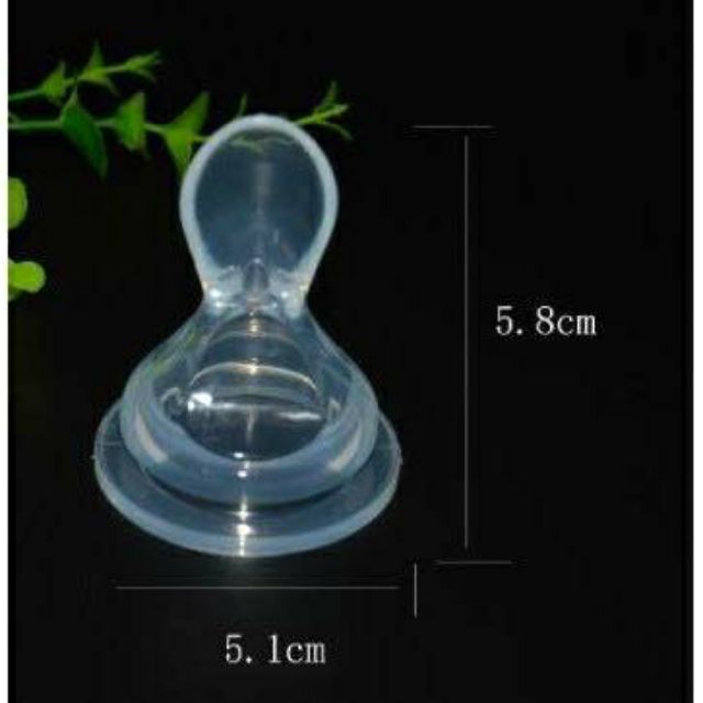 Núm thìa silicone mềm Pigeon cổ rộng - phụ kiện cho bình sữa Lansinoh , Toom 160ml / 240ml