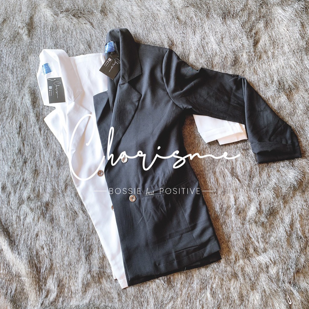 🔥 Bộ Vest Blazer Nữ Đen Cao Cấp Charisme | Có size lớn | May size theo yêu cầu | BigBuy360 - bigbuy360.vn