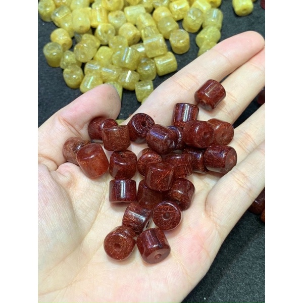 Lu thống mix vòng đeo tay TA tóc đỏ,tóc vàng,TA dâu Tây size 10,9mm