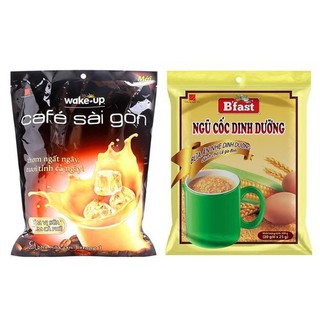 Combo 1 Ngũ Cốc Dinh Dưỡng và 1càe Wake Up Cafe Sài Gòn ngucoccafe