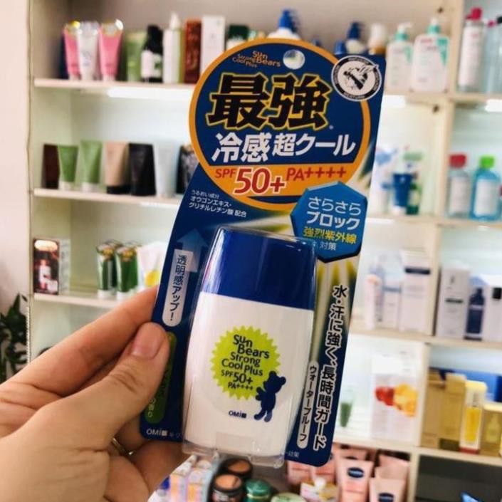 Kem chống nắng Omi Sun Bears Nhật Bản strong super plus spf50,pa+++++