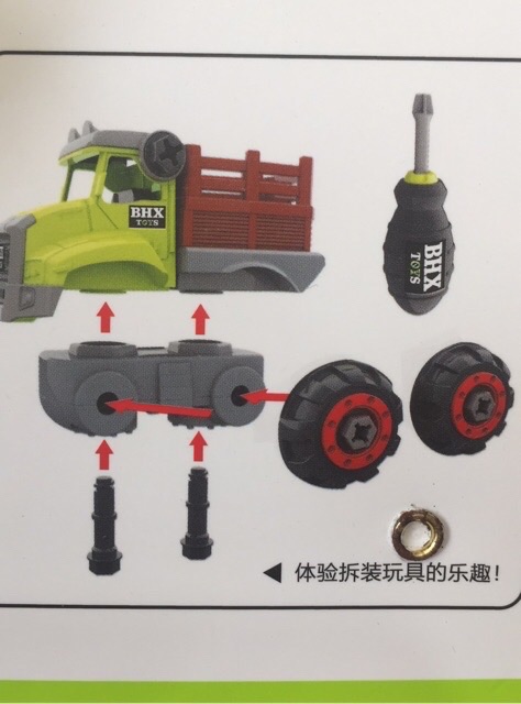 Bộ 4 xe công trình tháo ráp