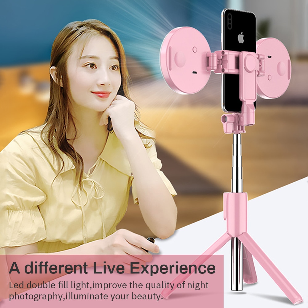 Gậy Chụp Ảnh Selfie 4 Trong 1 Kết Nối Bluetooth Cho Iphone X 8 Android