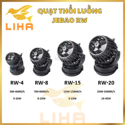 Máy Tạo Sóng Jebao RW - Quạt Thổi Luồng Cho Bể Cá
