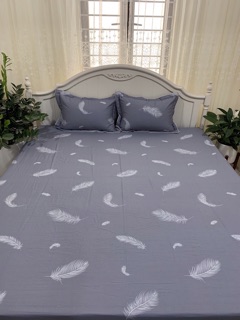 Bộ ga gối cotton Hàn Quốc