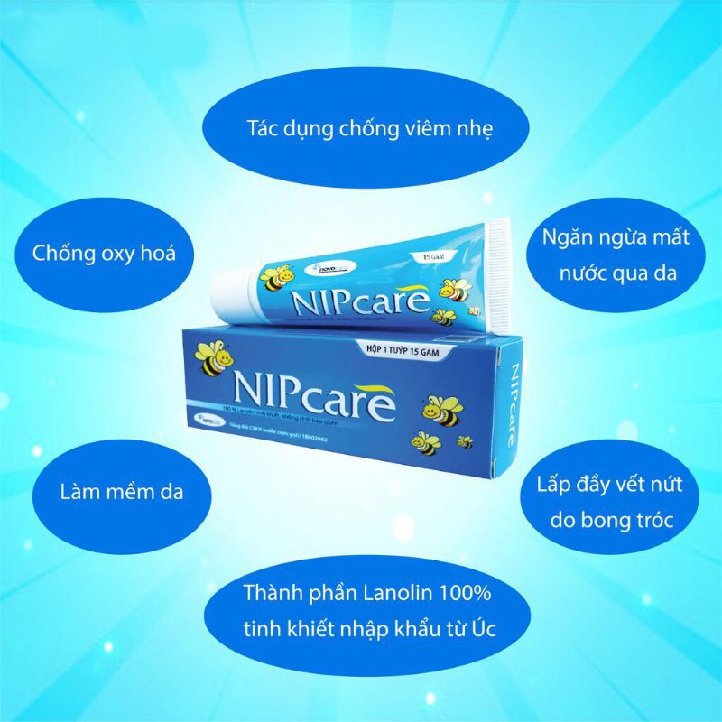 [Chính Hãng + Quà Tặng ] Kem bôi Nipcare Nứt Đầu Ti Cho Mẹ,Hăm Tã Mẩn Ngứa Cho Bé