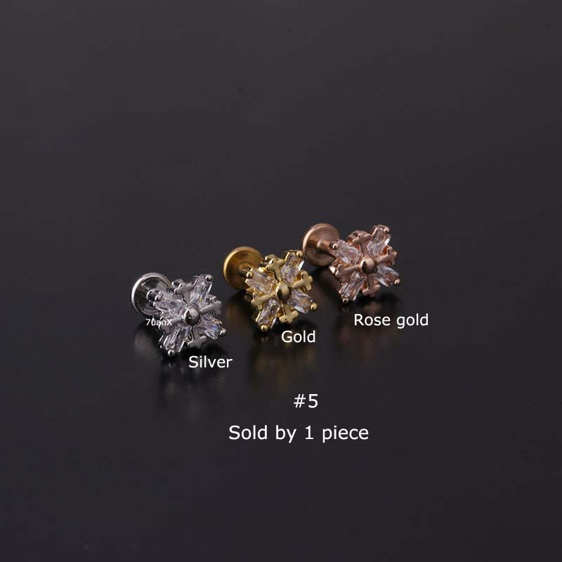 1 Khuyên Môi 6mm Bằng Thép Không Gỉ Thời Trang
