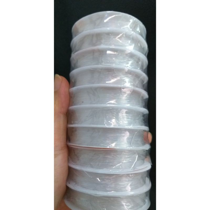 Cước thun xỏ vòng hạt, dây xâu vòng handmade  co giãn, trong suốt, dây gân làm phong thủy, tattoo choker