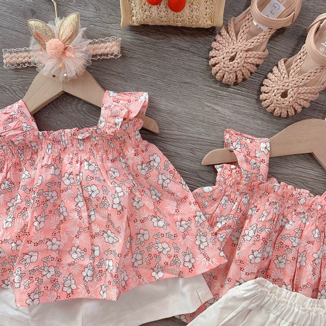 Đồ bộ bé gái quần áo cánh tiên xinh xắn AM725 TTR256