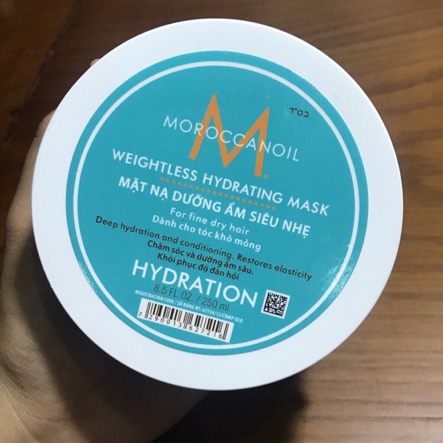 Mặt nạ dưỡng ẩm siêu nhẹ Moroccanoil Hydration 500ml ( vành trắng)₫1.590.000 ₫1.179.900 26% GIẢM