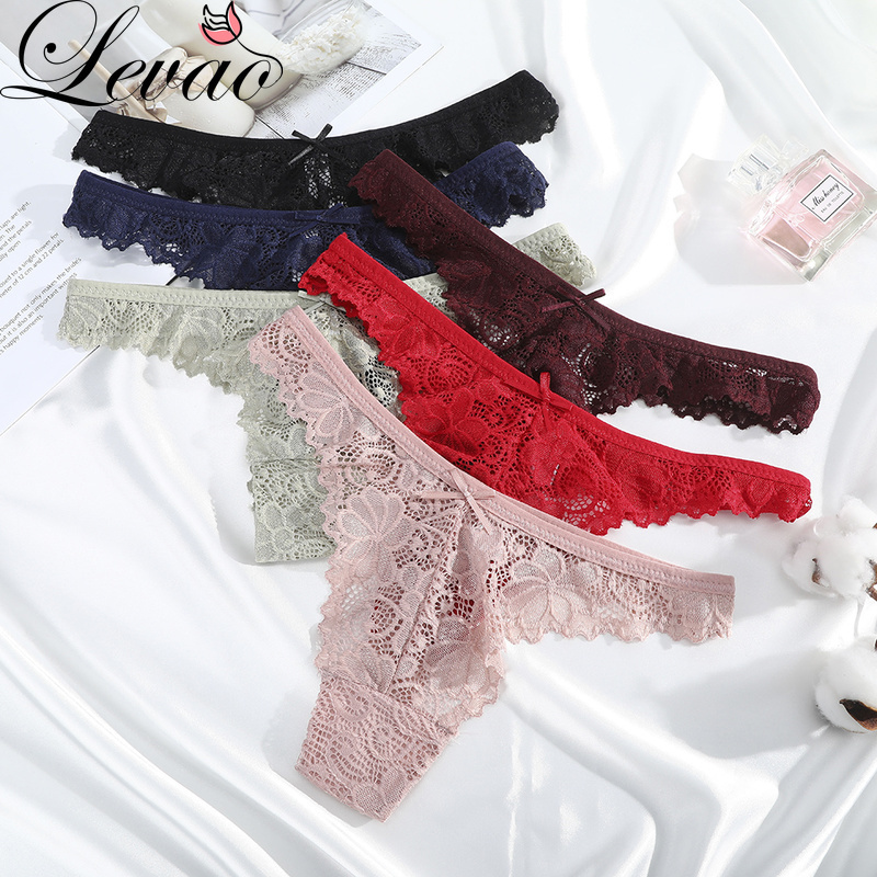 Quần Lót Ren Lọt Khe LEVAO Kiểu Quyến Rũ Dành Cho Nữ