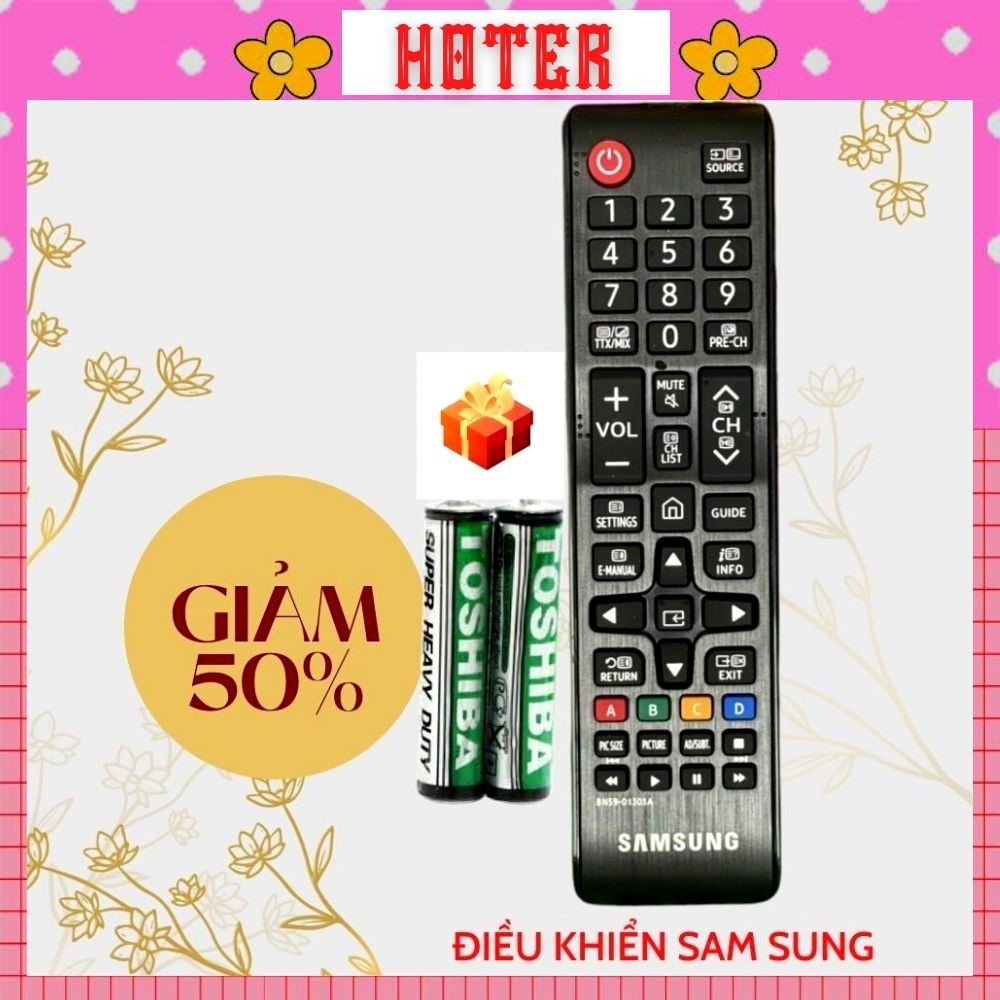 Remote điều khiển HOTER. Remote điều khiển tivi SAM SUNG 24 -> 49 inch. Bảo hành 12 tháng