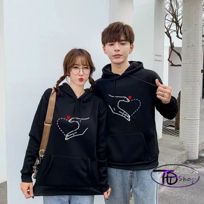 Áo hoodie đôi ⚜️ Tự Thiết Kế ⚜️ Đồ Đôi Hoodie vải nỉ bông mẫu HOT 2021 | BigBuy360 - bigbuy360.vn