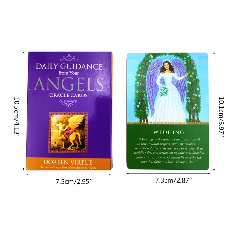 Bộ Bài Tarot 44 Lá In Chữ SUN Daily Guidance from Your Angels for Oracle