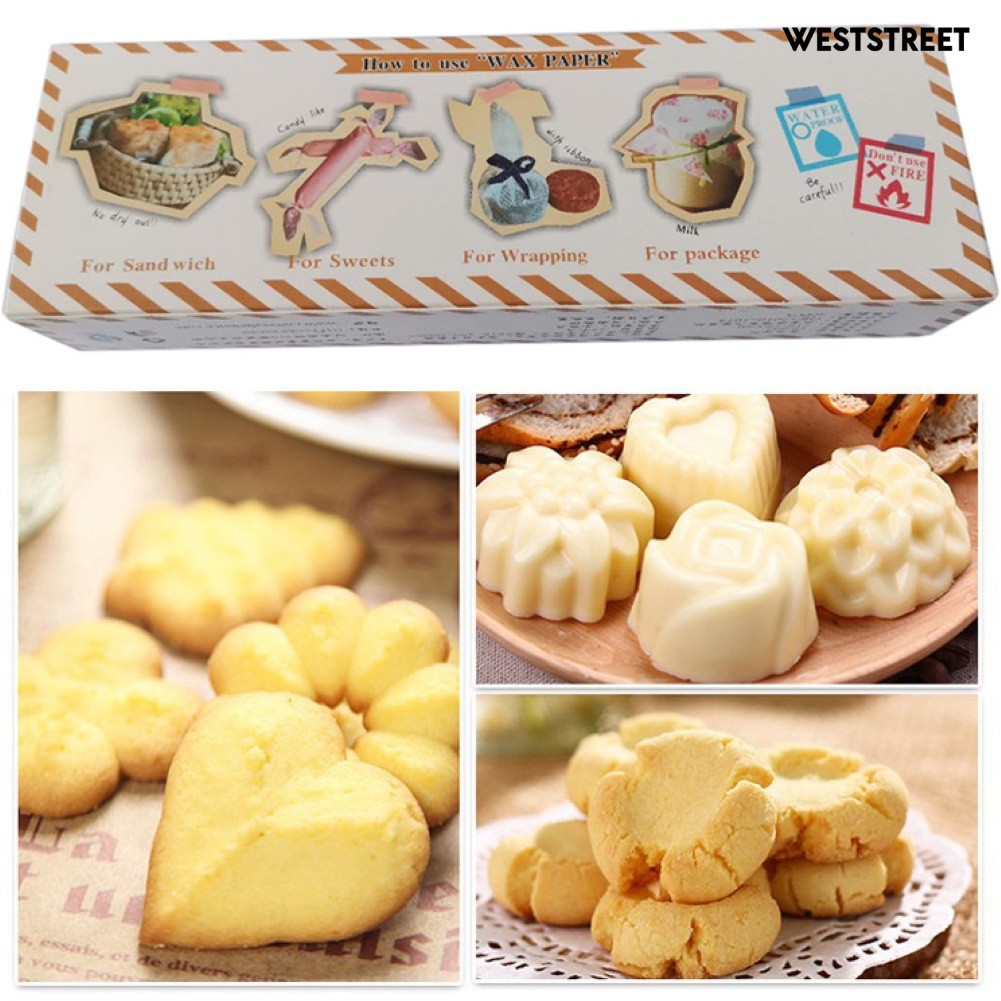 Cake  Non Stick Food Wax Paper Cooking Baking Wrap