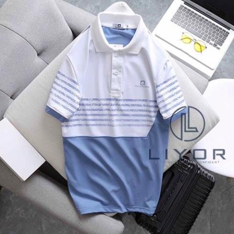 Áo thun polo nam áo phông nam có cổ thun cá sấu sọc in đơn giản cao cấp nhiều màu Liyorstore - ACB4060 ❕