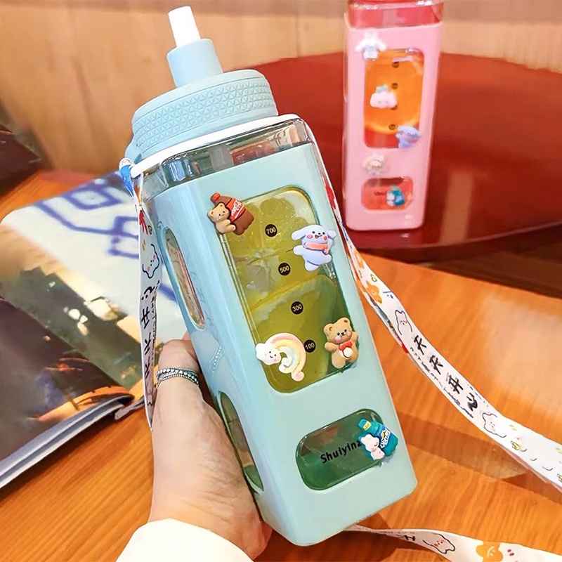 Bình Nước 700ml/900ml Tiện Dụng Mang Theo Du Lịch Cho Học Sinh