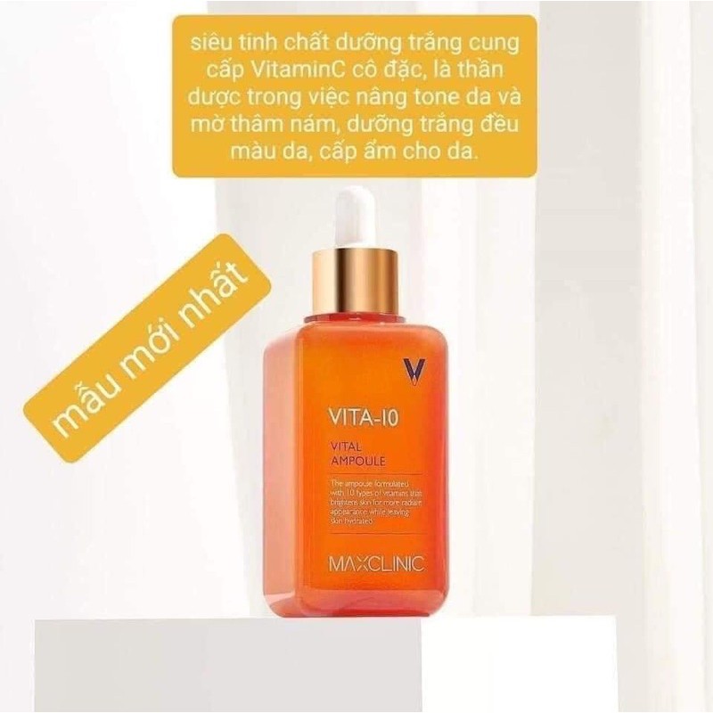Tinh Chất vita_10 Maxclinic 💖Freeship💖Serum Vita_10Maxclinic ,Chống Thâm,Sáng Da,Mờ Thâm Nám,Chống Oxy Hoá,Tăng Collagen
