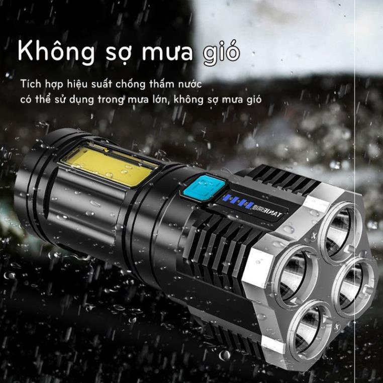 [Giảm 50%]  Đèn Pin Siêu Sáng Cầm Tay Chắc Chắn 4 Chế Độ Sáng Tiện Dụng, ASAKI OFFICIAL