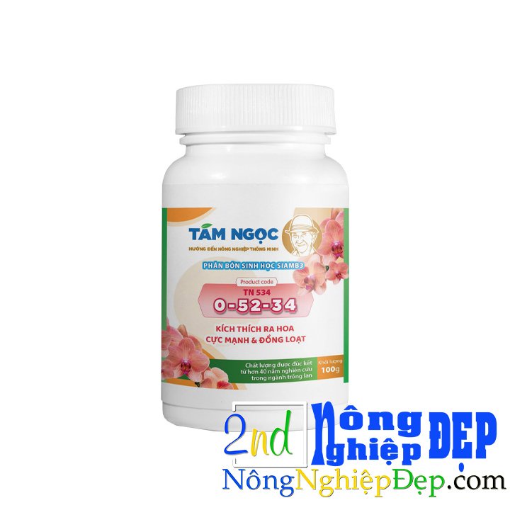 Phân Bón 0-52-34 Tám Ngọc 100g - Phân Bón NPK - Phân Bón Hoa Lan