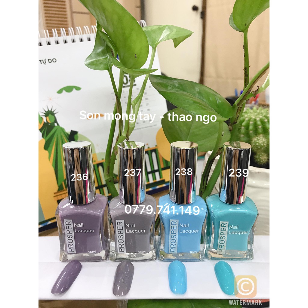 Sơn móng tay Prosper Silver 16ml (sơn thường)