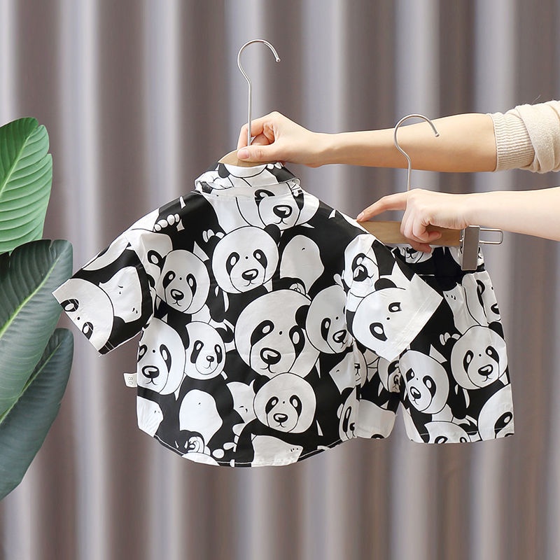 BS2 Size80-120(6-21kg) Đồ Bộ bé trai. Quần+ áo sơ mi ngắn tay Thời trang trẻ Em hàng quảng châu
