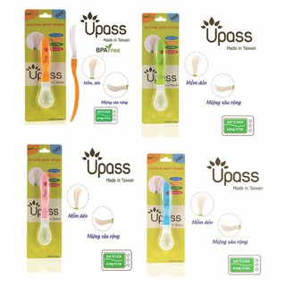 Thìa ăn dặm silicon siêu mềm Upass UP3028 ( Đài Loan)