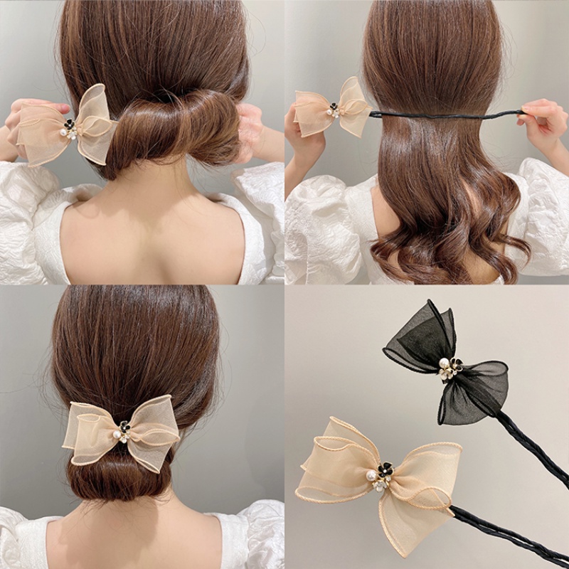 Thun côt tóc hình hoa kiểu dáng đáng yêu cho nữ