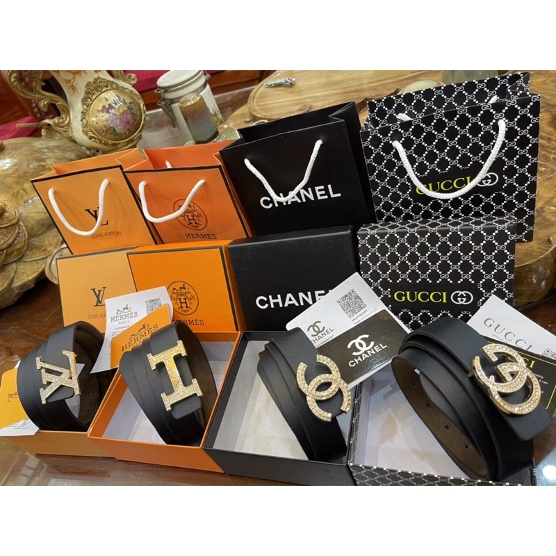 Thắt lưng da thời trang nữ , mặt dưng lưng đính đá siêu đẹp ( Ảnh Thật ) TX709