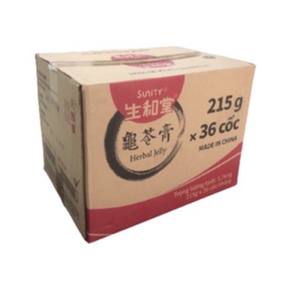 Thùng 36 hộp Thạch Cao Quy Linh Truyền Thống 215g [Hàng Nhập Khẩu]