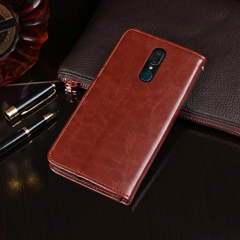 Bao da điện thoại da PU dạng ví nắp lật cho OPPO F11 F 11 Pro A9X
