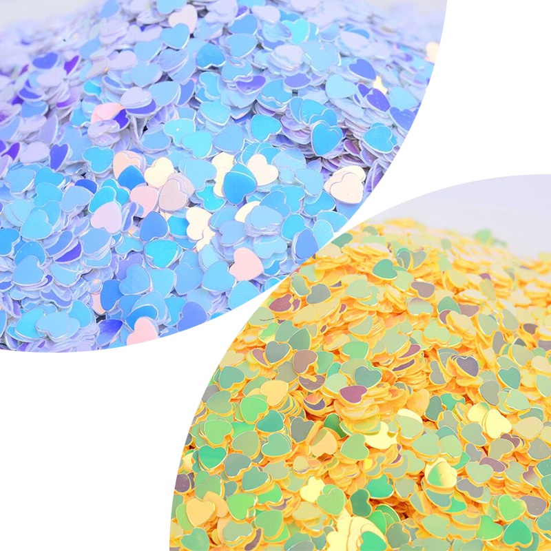 Kim Tuyến Hình Ngôi Sao/Trái Tim AB Trang Trí Móng Tay Nghệ Thuật