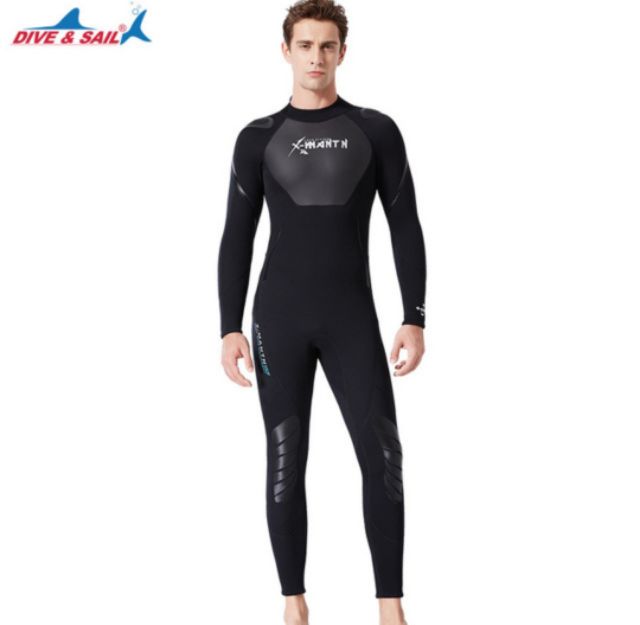 Đồ lặn biển chuyên nghiệp cho nam dày 3mm chất cao su neoprene giữ nhiệt, bộ đồ nhái lướt sóng, đánh bắt cá dưới nước