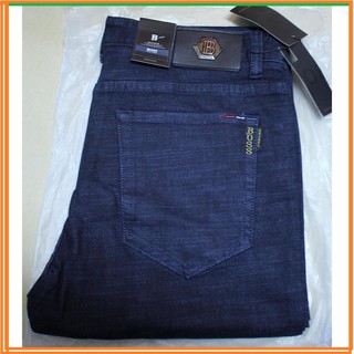 Quần nam Quần Jeans trơn nam ống suông