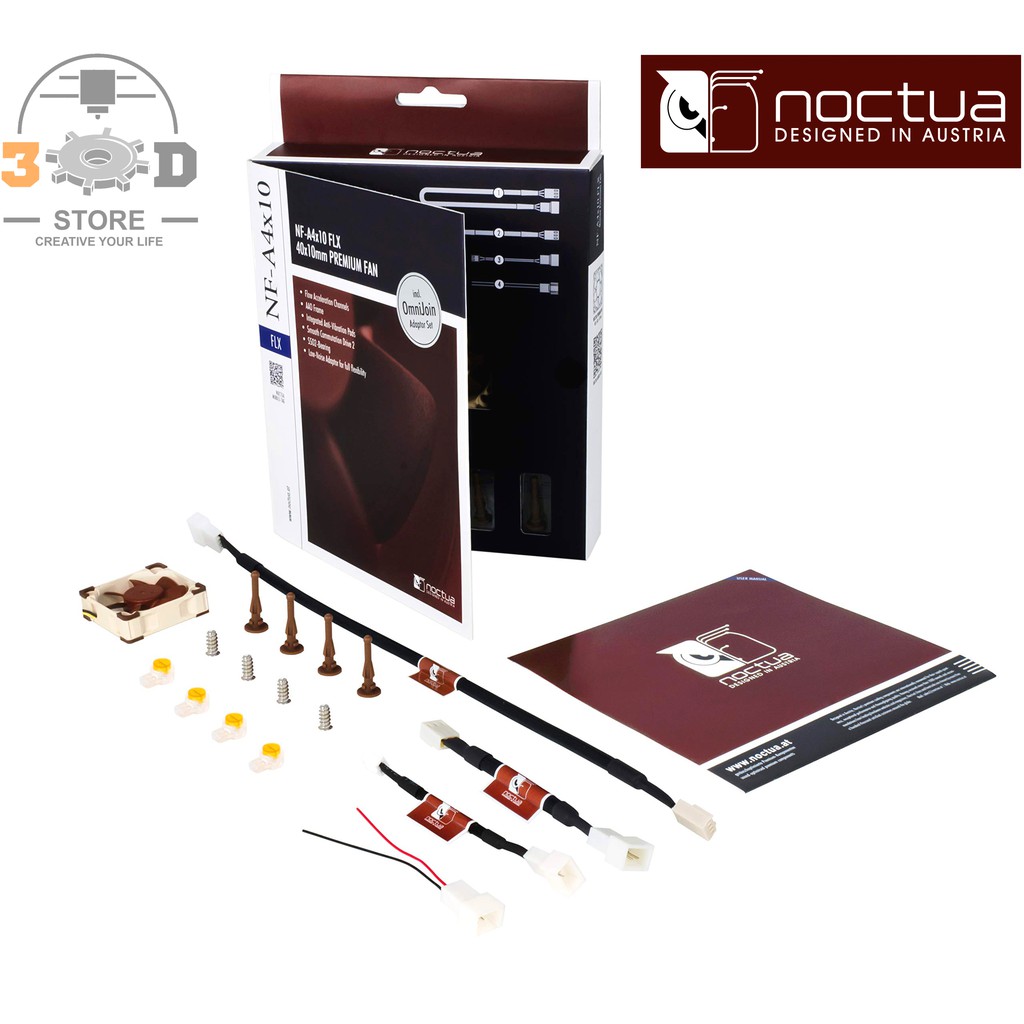 Quạt tản nhiệt Noctua NF-A4x10 FLX cho máy in 3D