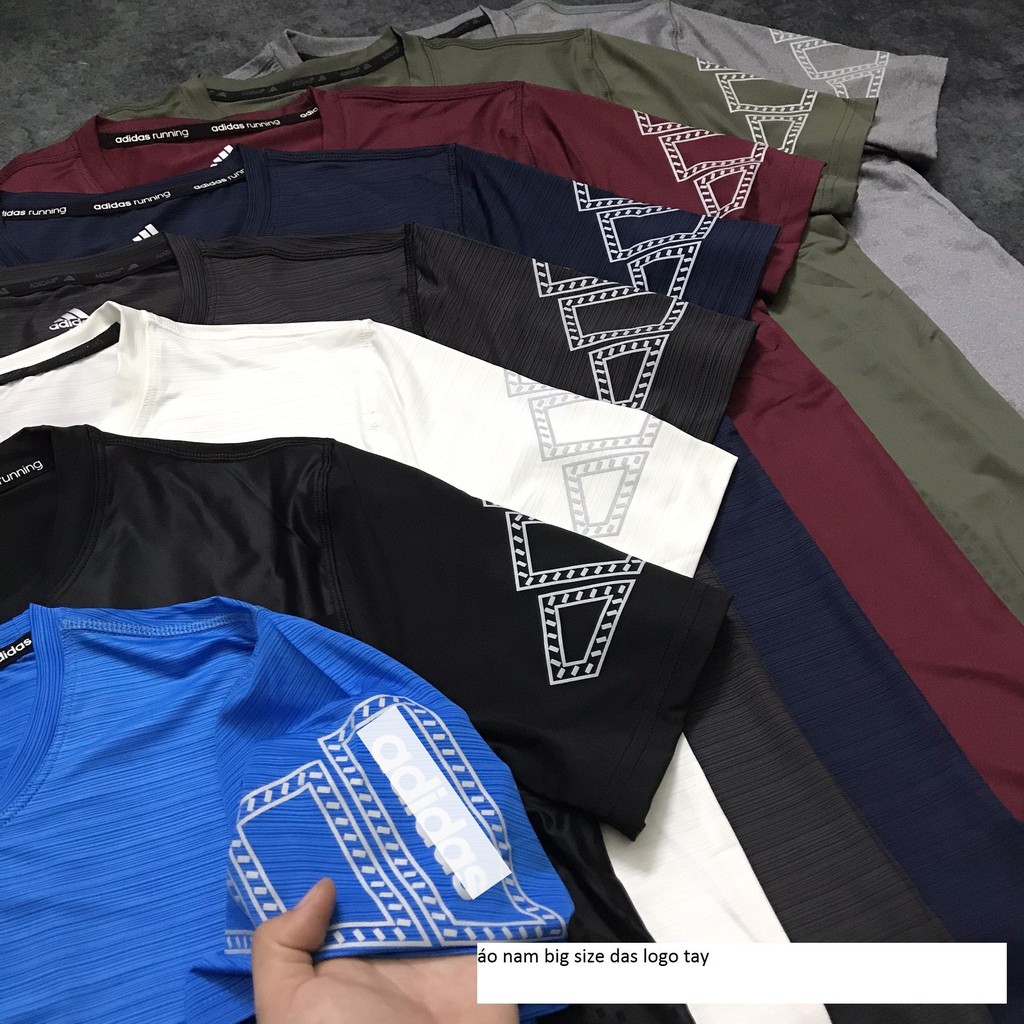 Áo thể thao nam big size chữ tay chất đẹp - Áo thể thao nam cỡ lớn ngắn tay (XL - 4XL)