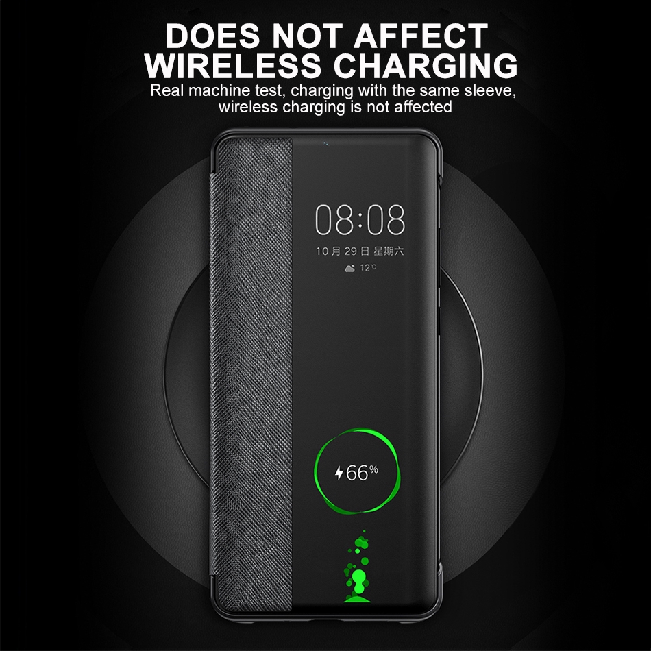 Bao da điện thoại PU nắp lật cho Huawei P30 P20 Pro