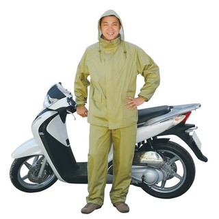 Bộ quần áo mưa vải dù size xxl chống thấm vàng