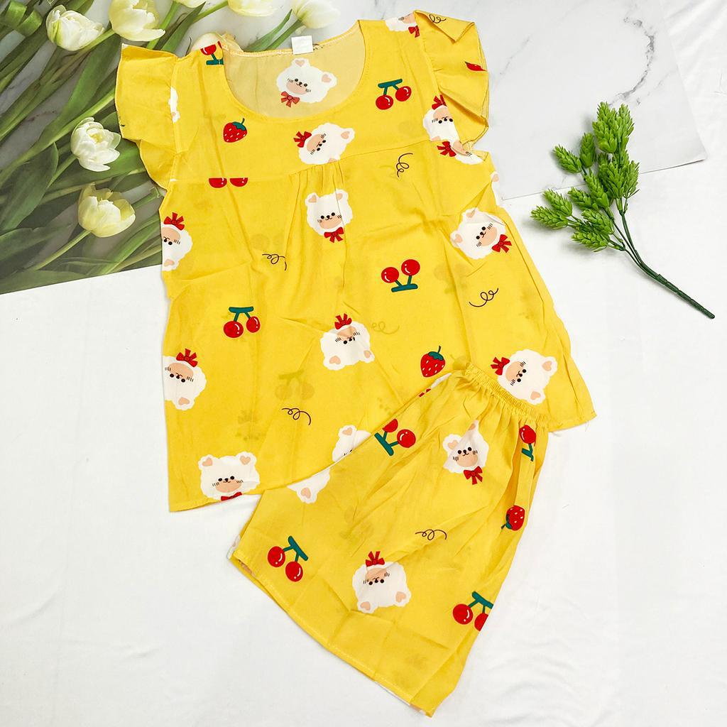 Đồ bộ mặc nhà freesize từ 40-45kg , đồ bộ cho nữ, cho bé gái lớn vải mềm - B36