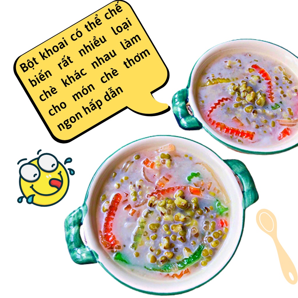 500 GRAM🔥 BỘT KHOAI🔥 MÀU HẤP DẪN DÙNG ĐỂ NẤU CHÈ, LÀM BÁNH...