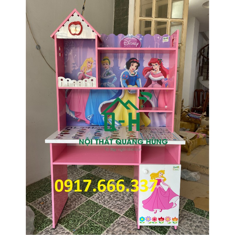 Bàn học sinh nhựa đài loan in 3D công chúa bạch tuyết cho bé